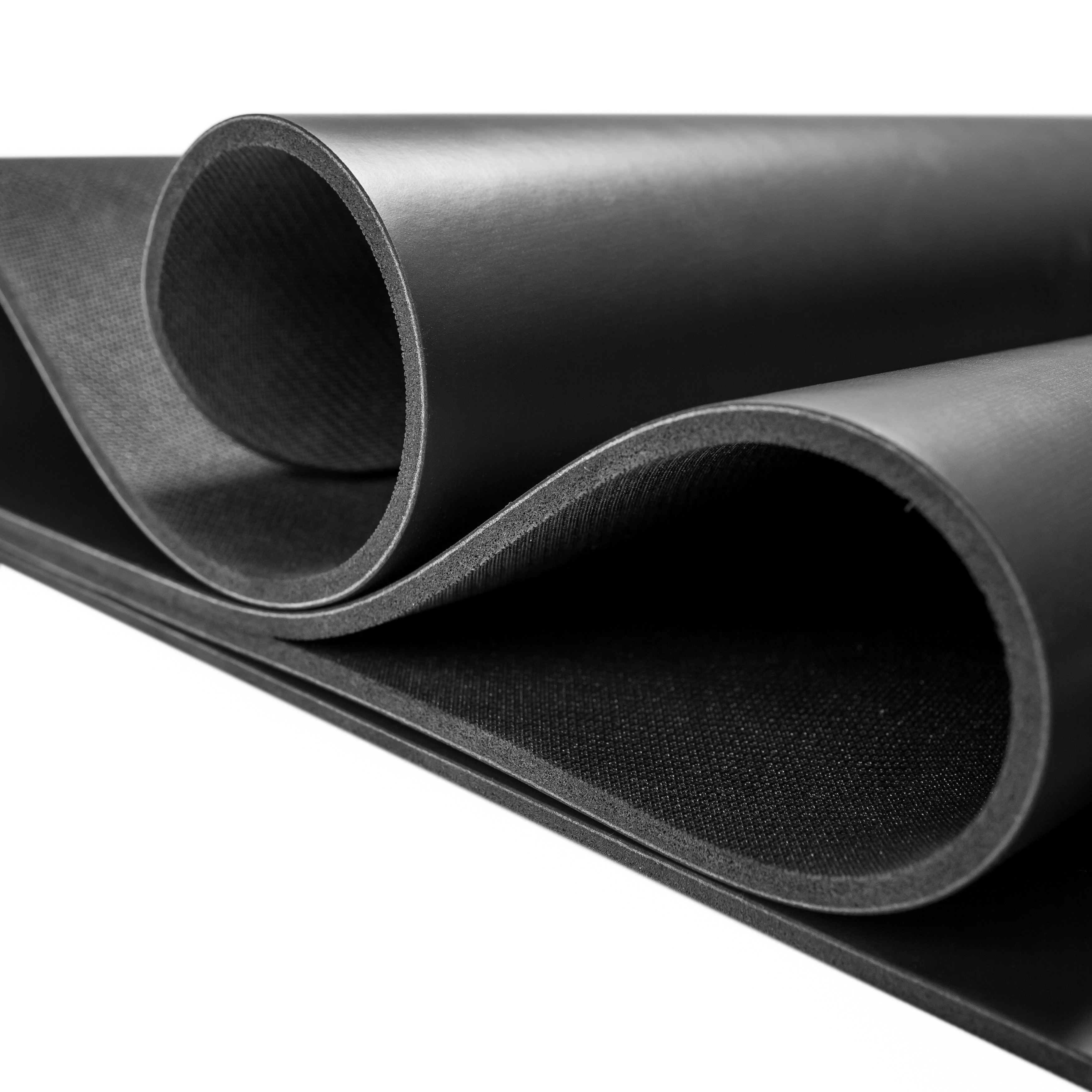 Mocana nimbus black yoga mat with alignment and extra grip
