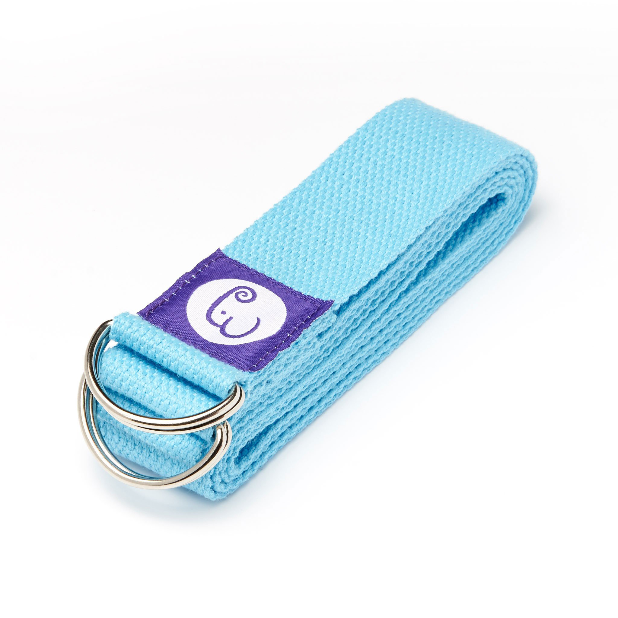 blue yoga strap